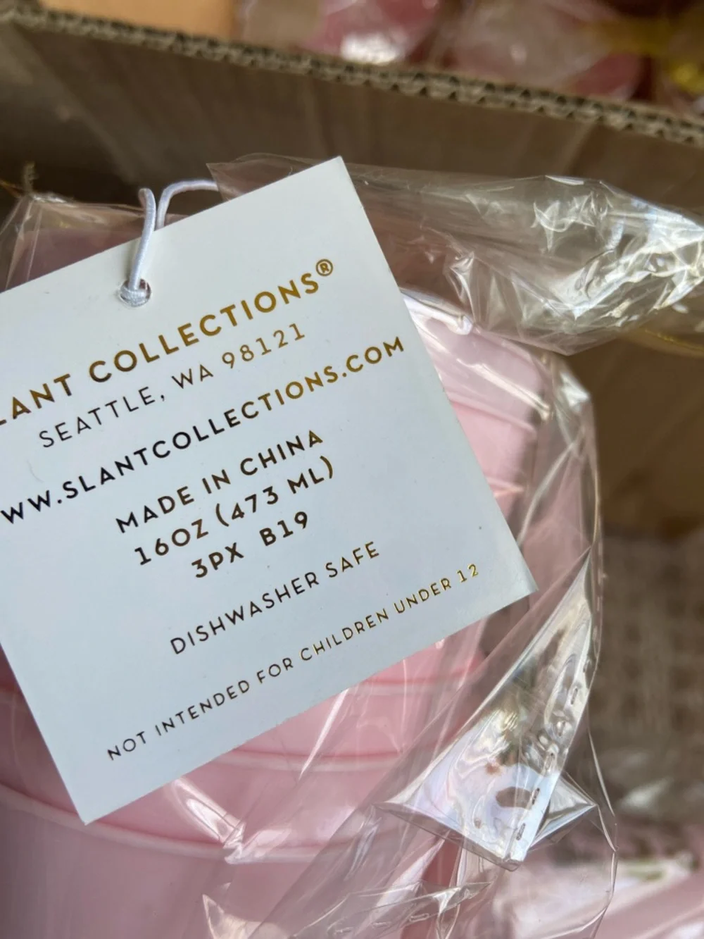 Bundle of 6 Packs Pink Disposable Party Cup with Gold 'You Take the Cake' Script